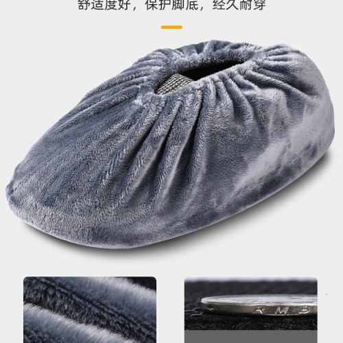 絨布鞋套家用室內布料可洗反復使用成人加厚耐磨防滑腳套學生兒童