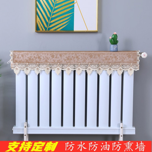 暖氣片罩遮擋新款裝飾家用防水防油防燻牆罩子立式鑄鐵半包防塵罩