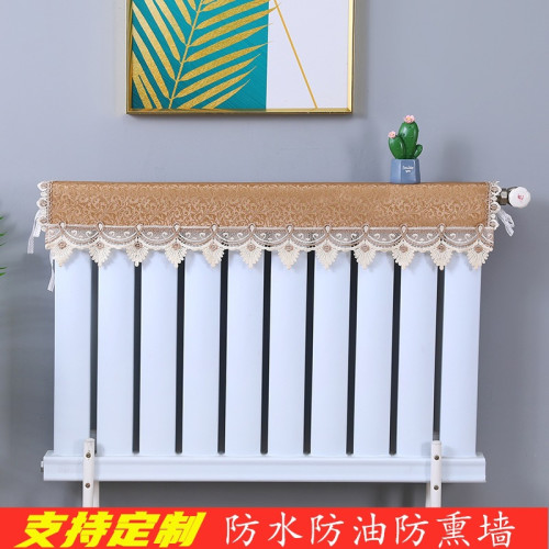 暖氣片罩遮擋新款裝飾家用防水防油防燻牆罩子立式鑄鐵半包防塵罩