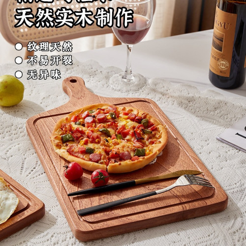 烏檀木牛排板木製餐盤披薩盤西餐盤麵包板壽司家用牛排盤牛排砧板