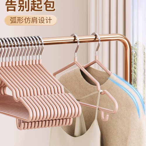 衣架加厚加粗宿舍用學生大號晾衣服撐子家用掛衣無痕防滑新款衣掛