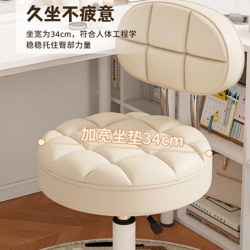 美容凳子美髮圓凳師傅凳美容院滑輪升降大工凳美甲師旋轉椅子