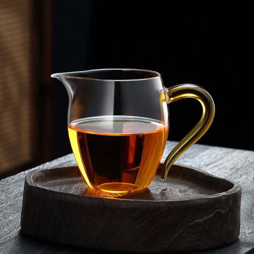公道杯玻璃加厚耐熱分茶器過濾泡茶茶具茶杯日式茶海公杯茶漏