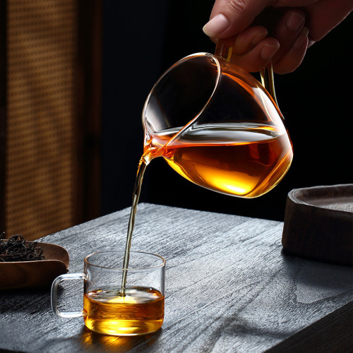 公道杯玻璃加厚耐熱分茶器過濾泡茶茶具茶杯日式茶海公杯茶漏