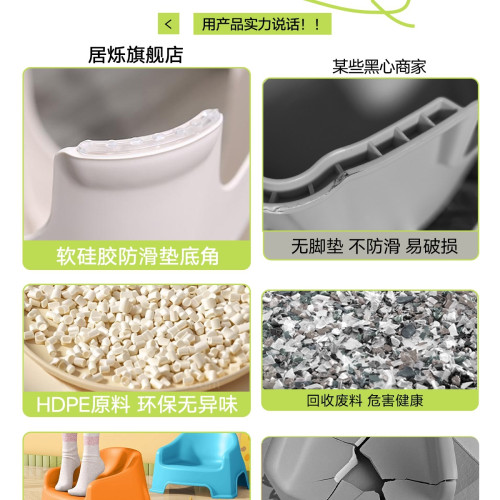 兒童塑膠學習椅小凳子靠背椅加厚寶寶沙發餐椅防滑板凳洗澡矮凳