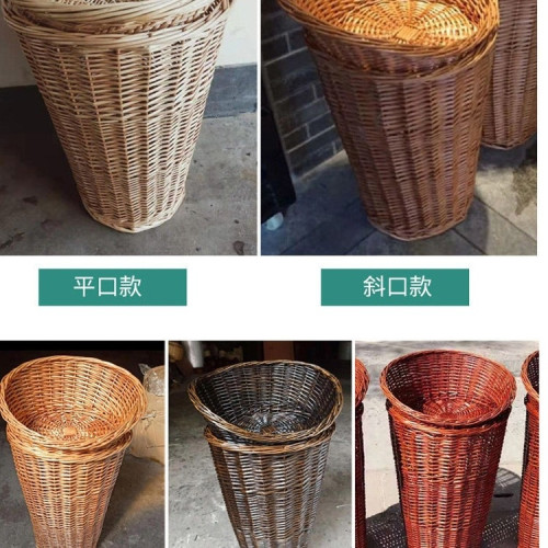 水果筐藤編超市水果陳列筐堆頭籃竹筐收納筐果蔬展示編織貨架筐子