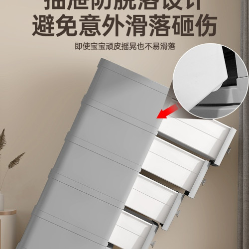 36/46/56加厚塑膠收納櫃子置物櫃家用抽屜式客廳零食儲物櫃整理箱