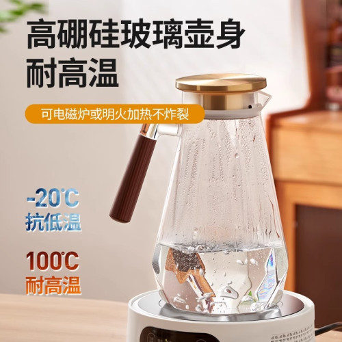冷水壺玻璃水壺涼水壺家用耐高溫夏天儲水大容量水杯套裝耐熱冷泡