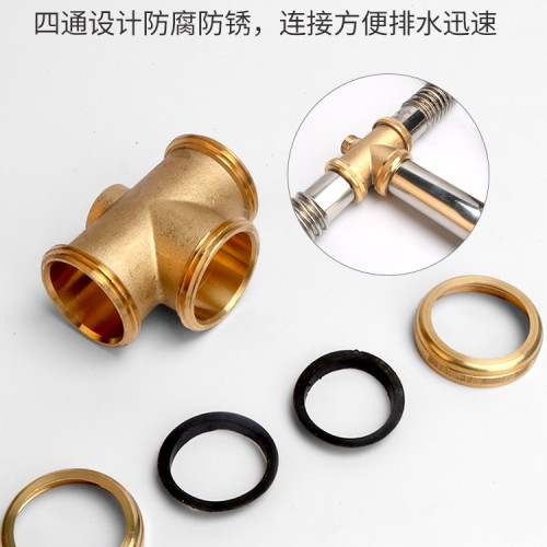 廚房水槽洗菜盆碗池下水管道配件排水管防臭不鏽鋼雙槽下水器套裝