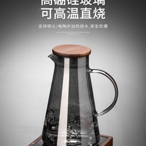 感玻璃喝水杯子套裝家庭用待客廳輕奢水壺喬遷新居茶具一整套