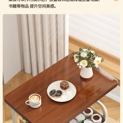 可移動茶幾小推車沙發邊幾床邊置物架高茶幾桌子客廳零食床頭櫃子