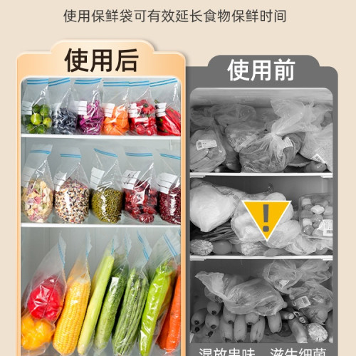 密封袋食品級保鮮袋家用自封塑封加厚冰箱收納冷藏分裝帶封口