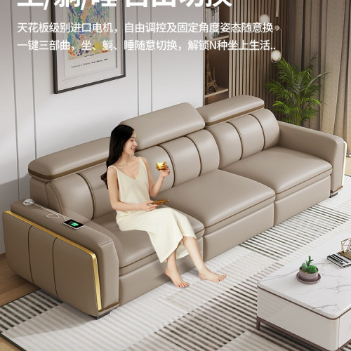 沙發床客廳2025新款小戶型多功能折曡兩用直排智能電動沙發