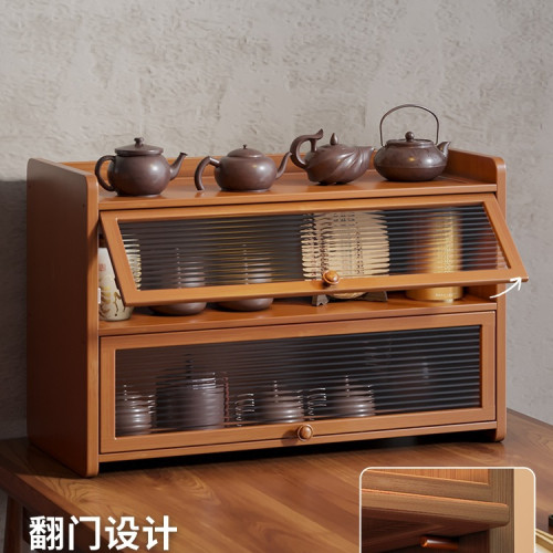 桌面博古架小型茶杯茶具收納置物架桌上茶台紫砂壺多層擺放展示架