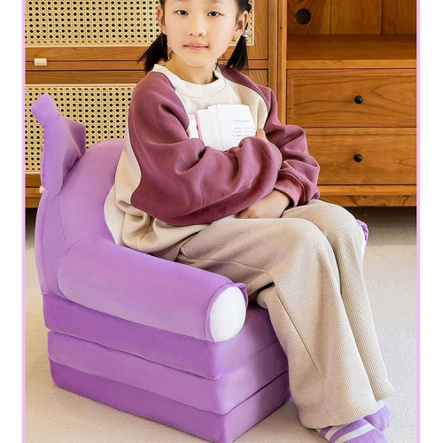 兒童沙發椅可座可躺一體卡通沙發幼兒可折曡懶人沙發男孩女孩躺椅