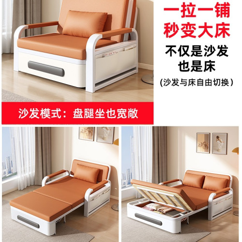沙發床折曡兩用2025新款小戶型客廳陽台沙發床多功能單人床伸縮床