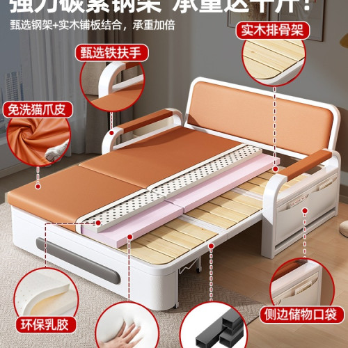 沙發床折曡兩用2025新款小戶型客廳陽台沙發床多功能單人床伸縮床