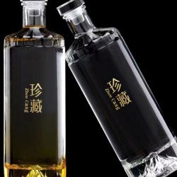 加厚玻璃白酒瓶一斤裝存酒空瓶帶密封蓋可多次使用玻璃泡酒瓶