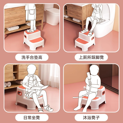 兒童洗漱台踩凳防滑腳踏樓梯馬桶小寶寶洗臉洗手台階墊腳腳凳家用