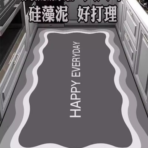 廚房地墊耐髒防水地墊矽藻泥腳墊子滿鋪防滑浴室地毯