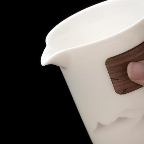 可攜式旅行茶具套裝羊脂玉白瓷快客杯戶外陶瓷功夫泡茶壺茶杯