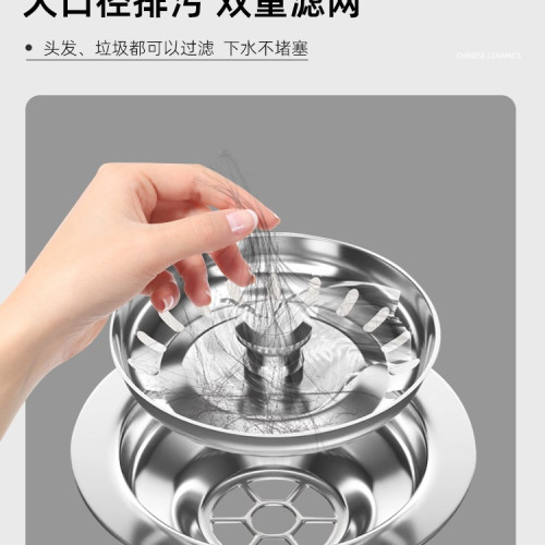 2025新款家用黑色陶瓷拖把池陽台拖把盆衛生間洗拖布池大號墩布池