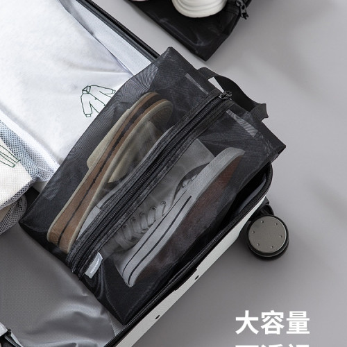 鞋子收納袋手提鞋袋運動球鞋包旅行可攜式可視大容量防塵收納包