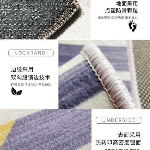 圓形地毯臥室電腦椅子保護地墊客廳轉椅地板墊子書房搖椅腳墊