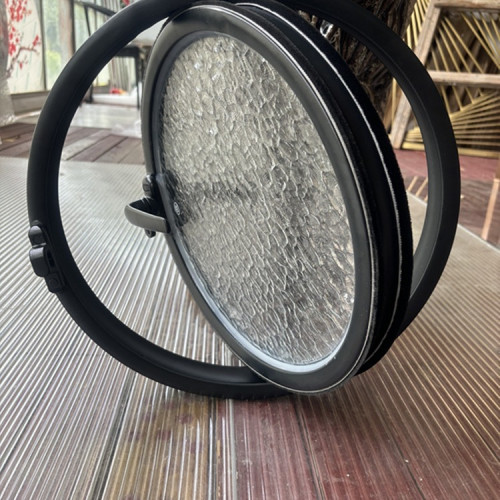 圓弧窗戶中軸旋轉圓窗月亮窗室內圓形玻璃窗閣樓景觀圓窗戶隔