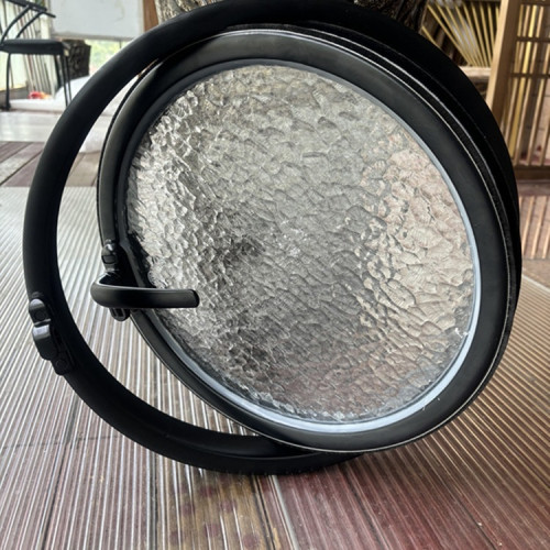 圓弧窗戶中軸旋轉圓窗月亮窗室內圓形玻璃窗閣樓景觀圓窗戶隔