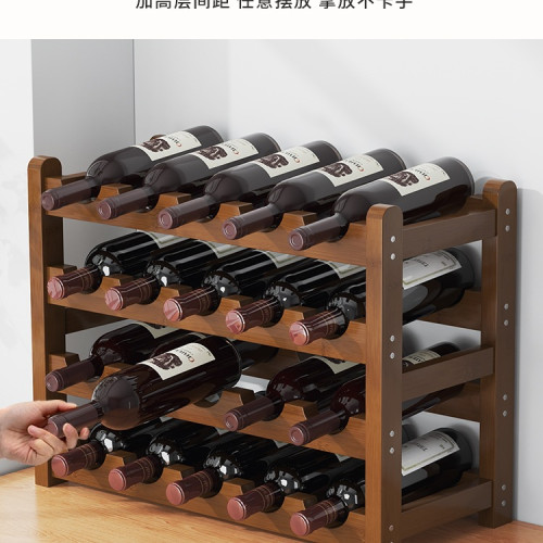 桌面酒架子置物架迷你酒櫃多層酒杯輕奢紅酒葡萄酒擺件架展示