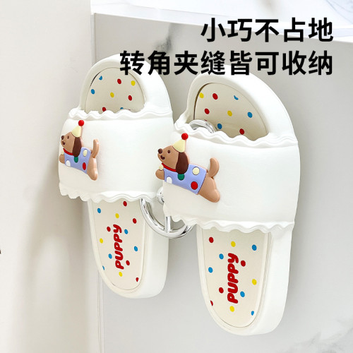 吸盤拖鞋架浴室衛生間牆上免打孔瀝水置物掛架壁掛式鞋子收納神器