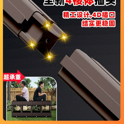 30花箱種植箱戶外庭院家用花盆塑膠大號蔬菜方形種菜箱陽台