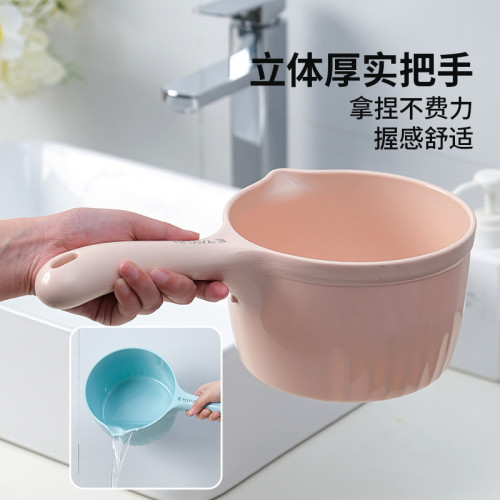 家用廚房水瓢加厚塑膠舀水勺兒童浴室漂洗頭淋澡沖水勺立體澆水勺