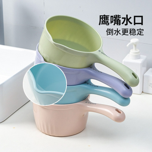 家用廚房水瓢加厚塑膠舀水勺兒童浴室漂洗頭淋澡沖水勺立體澆水勺