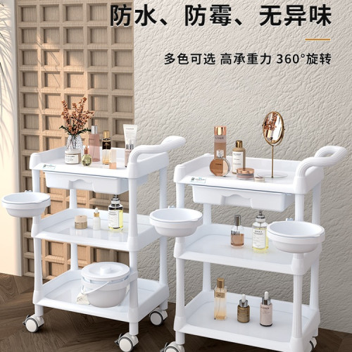 美容小推車美容院美甲美睫美髮紋綉理髮店移動置物架子工具車