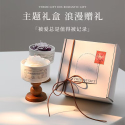 玉茗】山茶花香薰蠟燭禮盒生日新婚伴手禮物送女生朋友家用臥室內