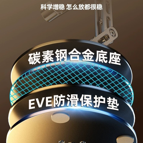 2024新款手機支架桌麪平板支架嬾人支撐架鋁郃金多功能手機鏇轉架