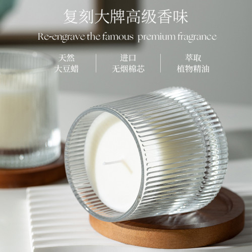 轉轉玻璃盃香薰蠟燭高級感擺件高顔值鏇轉盃家居裝飾生日伴手禮物