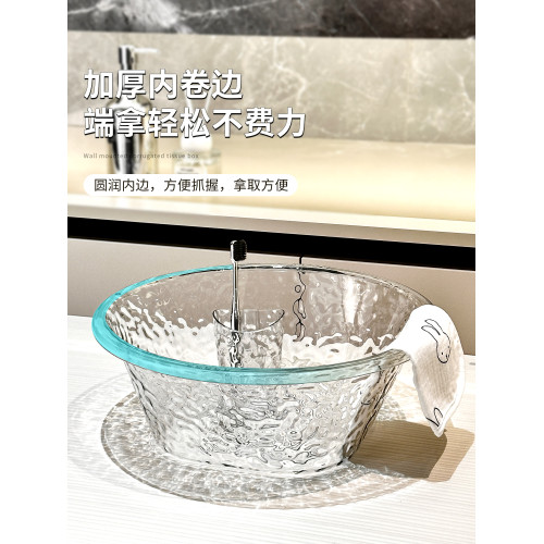 美容院專用透明宿捨大小號洗臉盆