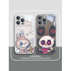 情侶labubu蘋果16手機殼iphone15promax泡泡瑪特14/13拉佈佈12pro骷髏11卡通創意xs男女xr一對8plus玻璃7套