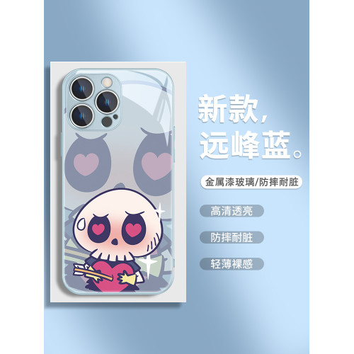情侶labubu蘋果16手機殼iphone15promax泡泡瑪特14/13拉佈佈12pro骷髏11卡通創意xs男女xr一對8plus玻璃7套