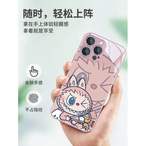 情侶labubu蘋果16手機殼iphone15promax泡泡瑪特14/13拉佈佈12pro骷髏11卡通創意xs男女xr一對8plus玻璃7套