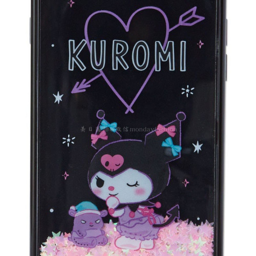 Sanrio Kuromi酷洛米 iPhone 7/8 透明流沙手機殼 睡衣派對
