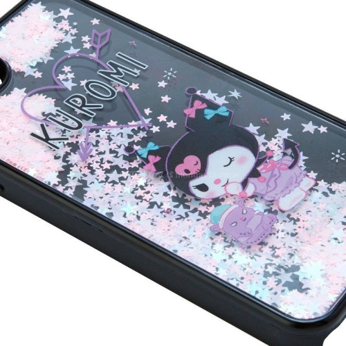 Sanrio Kuromi酷洛米 iPhone 7/8 透明流沙手機殼 睡衣派對