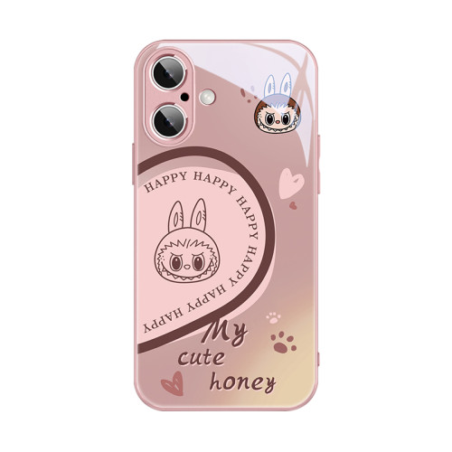 labubu泡泡瑪特蘋果16手機殼iPhone15ProMax新款16pm十六14plus愛心情侶13拉佈佈xr骷髏12/11創意xs男女x硬殼