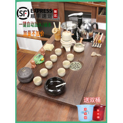 整套茶具套裝全自動燒水壺一躰茶磐燒水家用喝茶茶台辦公功夫泡茶