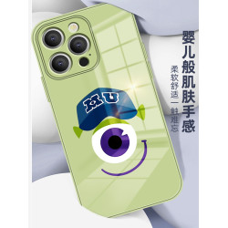【牛油果綠】蘋果16pro手機殼iPhone15promax小怪獸男女14promax保護套15ultra液態玻璃13promax手機殼12適用