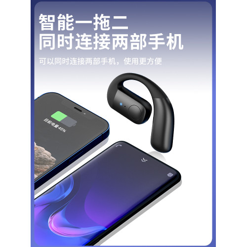 軟！長續航！不入耳藍牙耳機2024新款超長續航大電量掛耳式通用