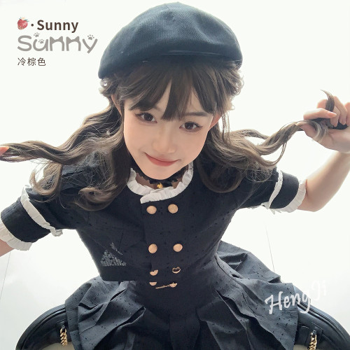 哼唧Lolita特價全頭套式自然假發